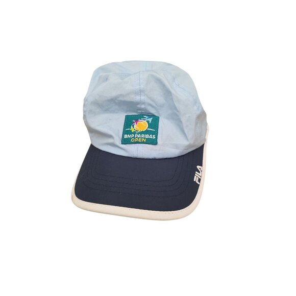 BNP Paribas Open Tennis Hat FILA Light Blue One Size - Picture 1 of 6